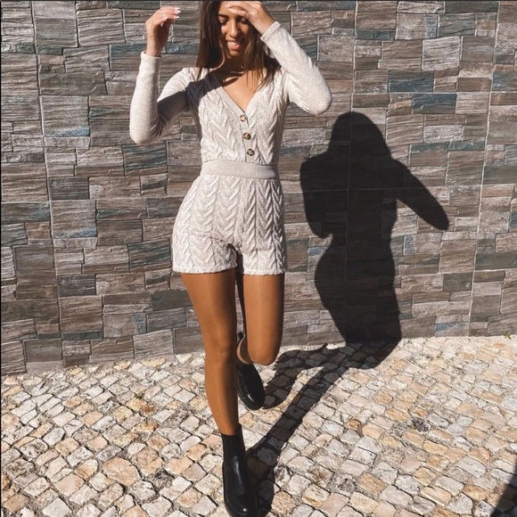 Zara Cable Knit Jumpsuit - Picture 10 of 16